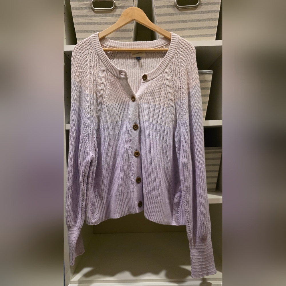 Universal Thread Lilac Button-Up Cardigan